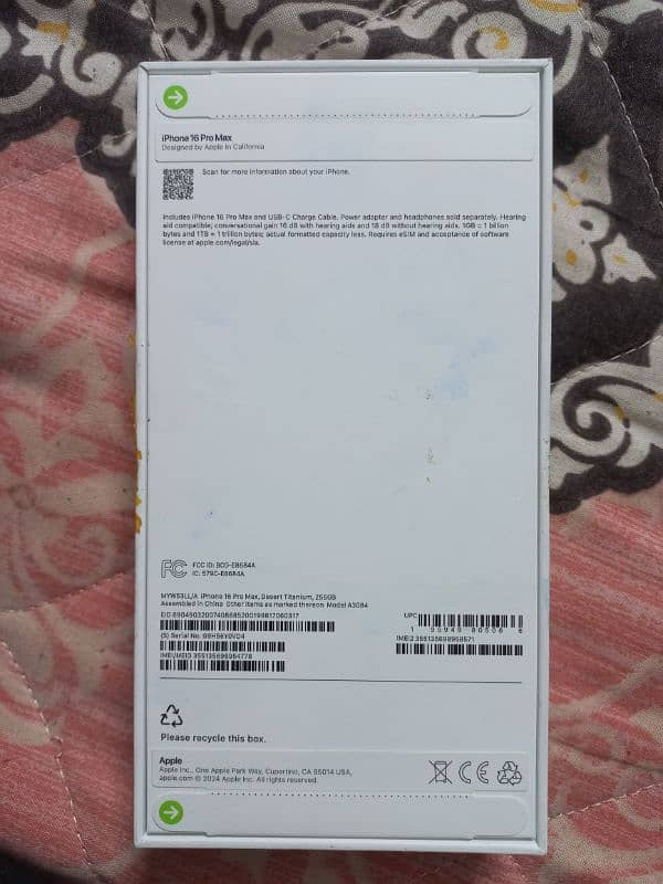 Iphone 16 Pro Max 256 GB Desert Titanium (LLA Model) 1