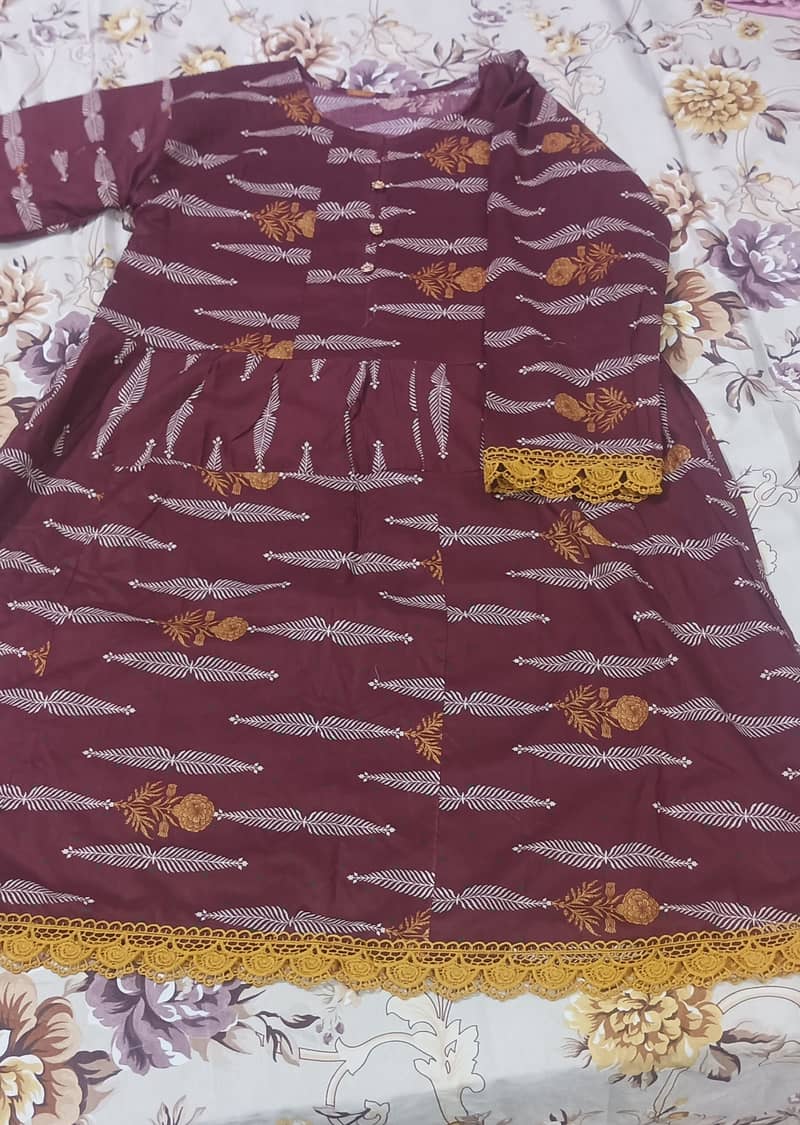 Branded lawn, cotton and khadar frocks 8