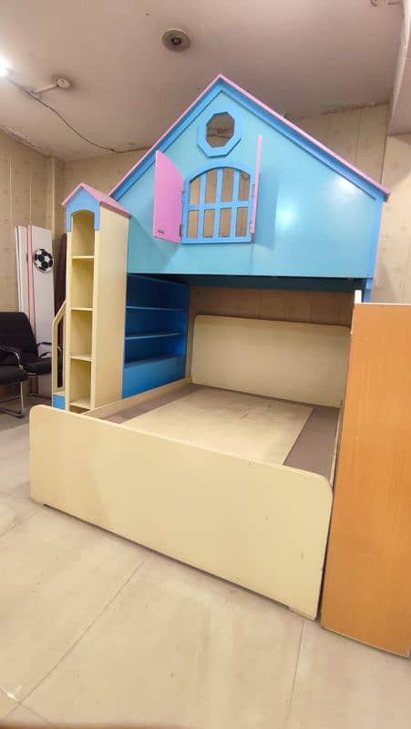 kids bunk bed triple dico paint 1