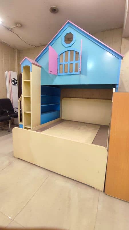 kids bunk bed triple dico paint 5