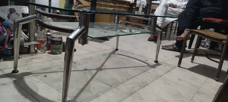 8mm glass silver legs condition is good 2