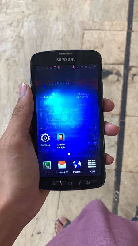 samsung s4 active non pta fault only screen mein shade ha 1