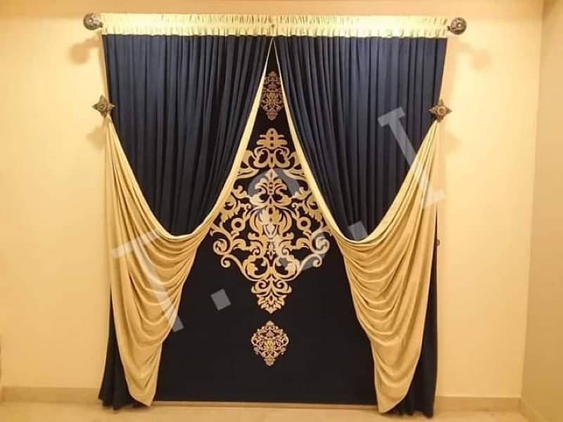 New Design curtain carpets Arabic majlis wallpaper 8