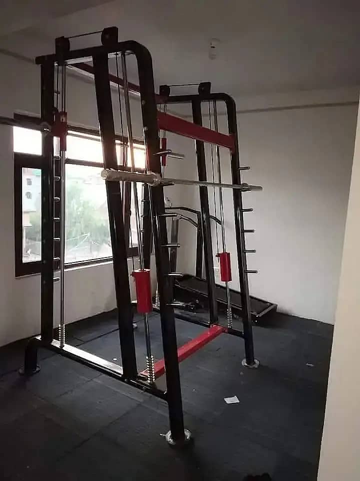 Dual Smith machine|Cross over| Functional trainer|Comercial Gym Setup 5