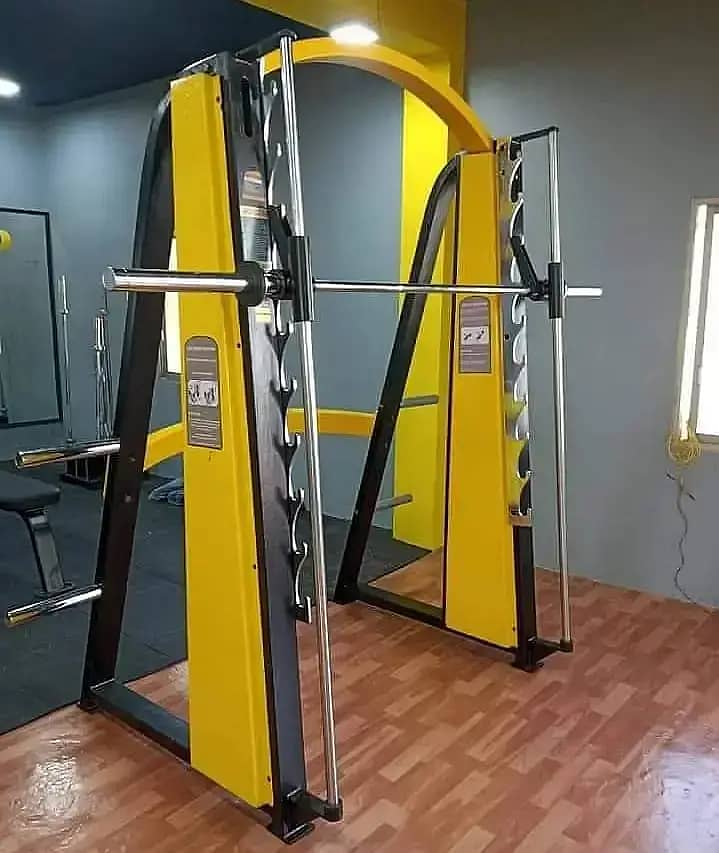 Dual Smith machine|Cross over| Functional trainer|Comercial Gym Setup 6