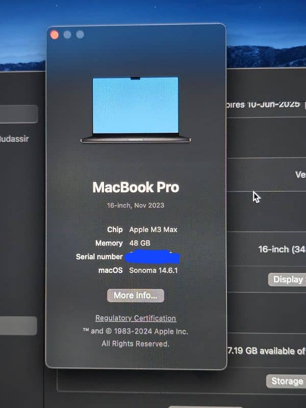 Apple Macbook Pro MUW63 M3 16" 48GB 1TB 2