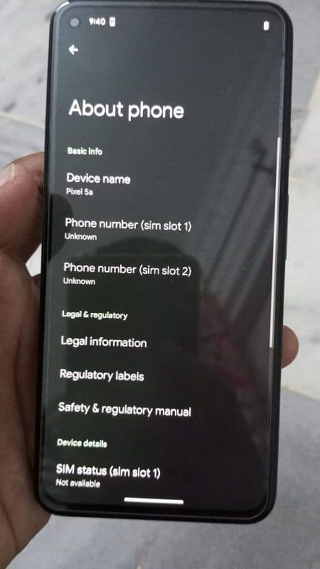 Google pixel 5a non pta 3