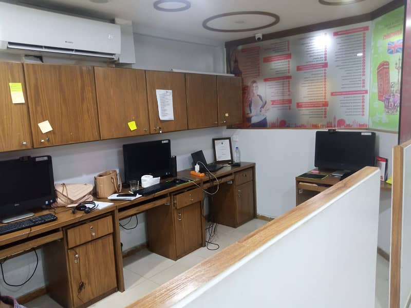 1500sqrfit office for rent DHA phase 6 rahat commercial studuim facing good location office building 1st floor 2