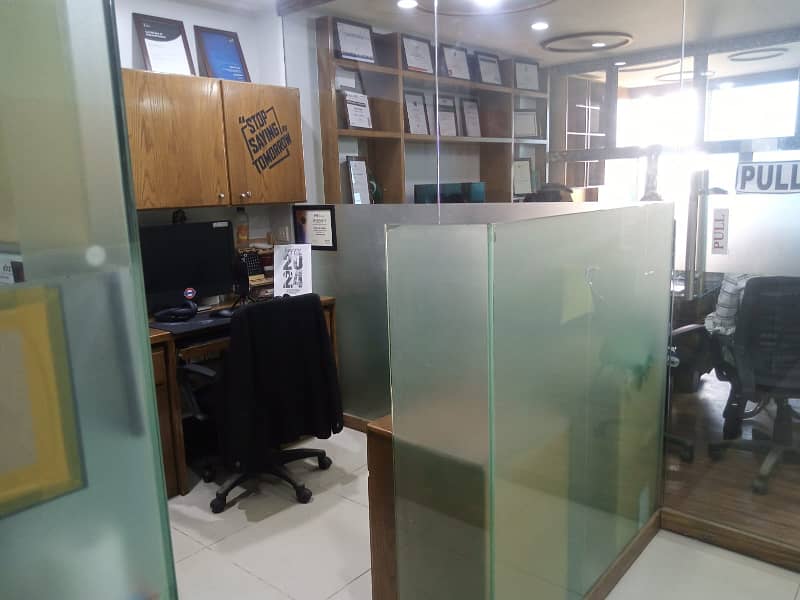 1500sqrfit office for rent DHA phase 6 rahat commercial studuim facing good location office building 1st floor 9