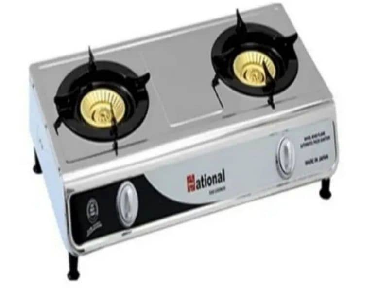 National Gas Stove With Automatic Ignition Stainless Steel Top 3