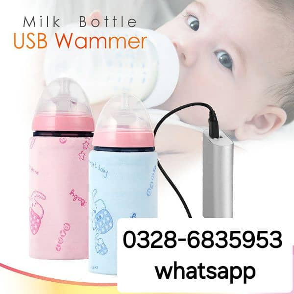 Portable USB Feeder Baby Bottle Warmer Deliver all over Pakistan 0