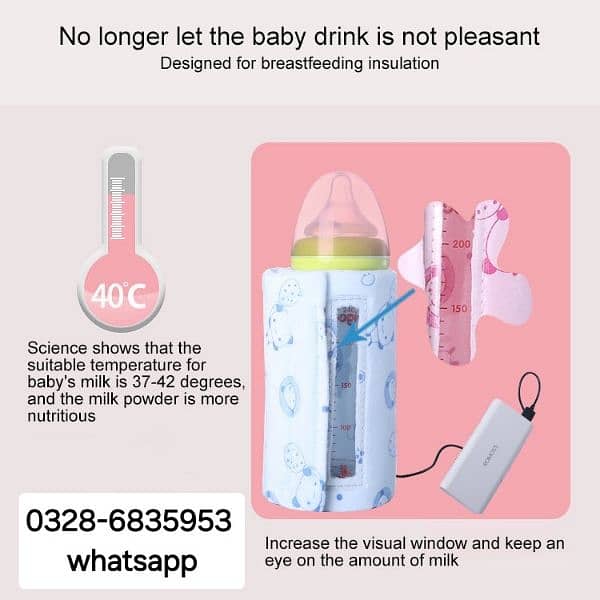 Portable USB Feeder Baby Bottle Warmer Deliver all over Pakistan 2