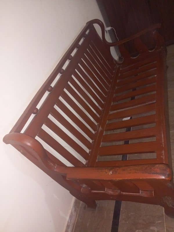 Wooden Sofa set in Good condition 2