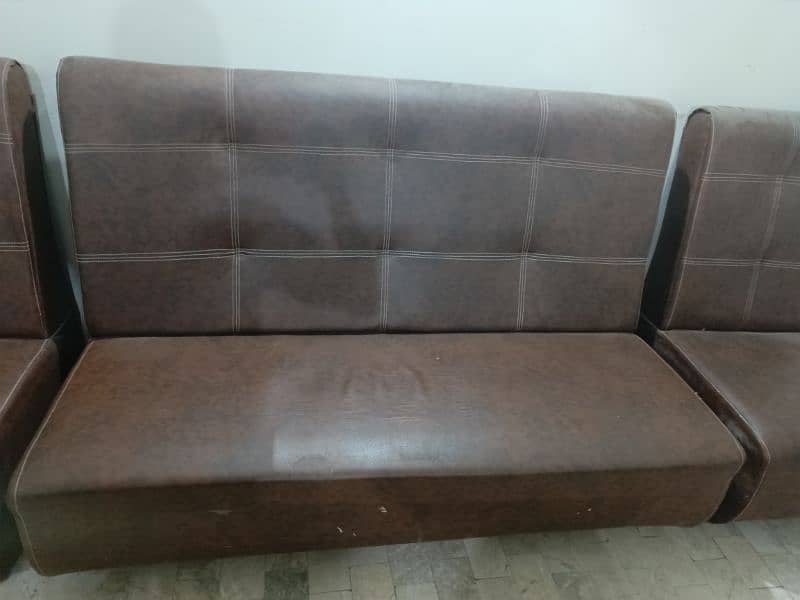 Leather Sofa Set & Office Chairs 8