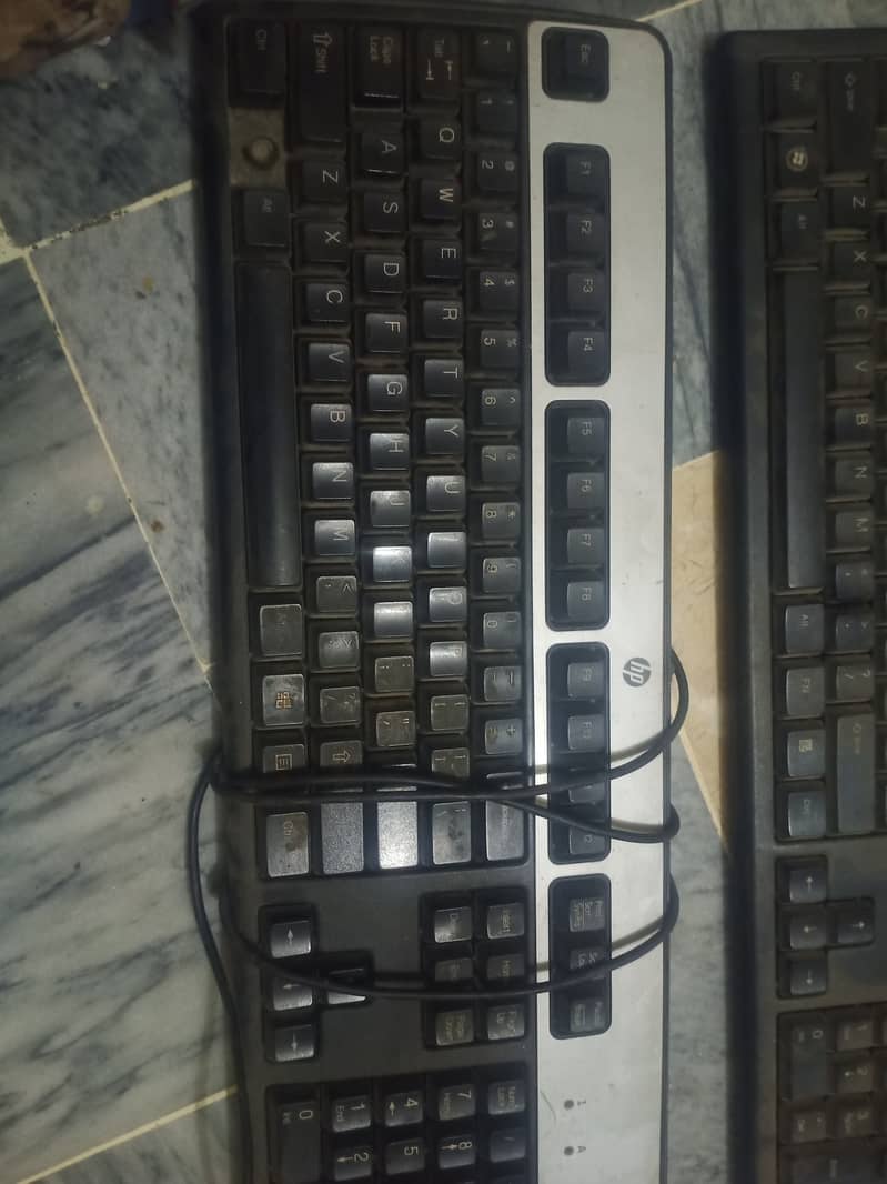 A4Tech wireless keyboard and hp wire keyboard for sell for sell 1