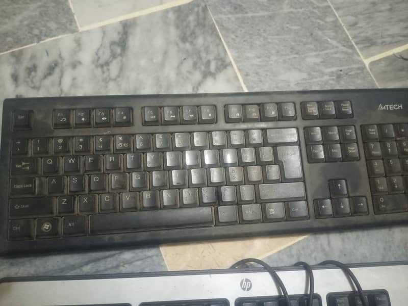 A4Tech wireless keyboard and hp wire keyboard for sell for sell 2