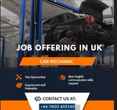 Car mechanic || UK Jobs || Urgent Hiring || Male Staff