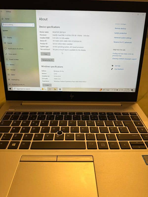 HP Elitebook 840 G5 core i5 8th generation 2