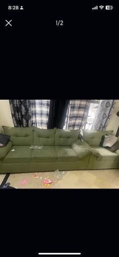 5 seater sofa set in immaculate condition