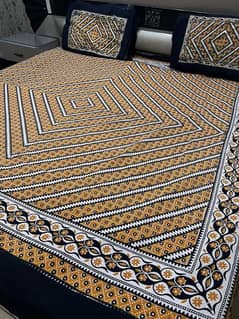 ajrak hand made bed sheet