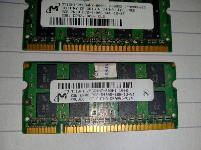 laptop ram DDR 2 (4gb) 1