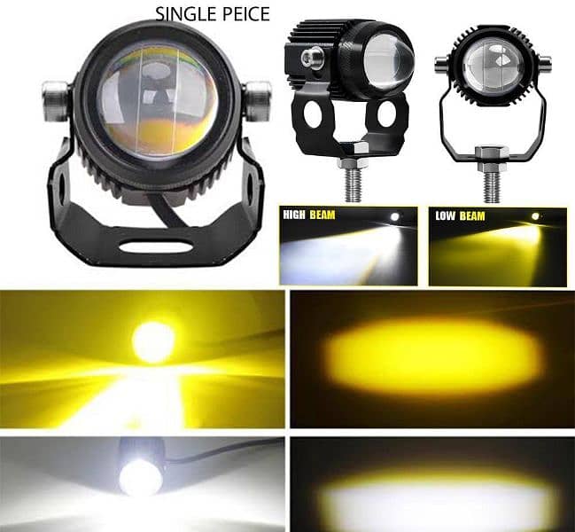 Led bike fog light 2 in 1 0