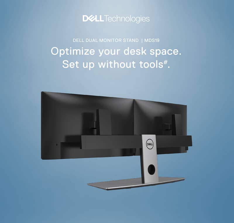 Dell MDS19 Dual LED Stand Monitor Stand for 2 27 Inch Monitors 0