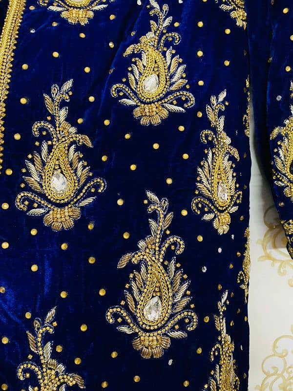 velvet groom sherwani with inner suite 1