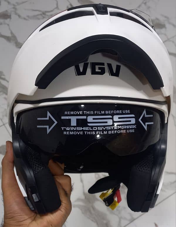 vgv brand new flip double visor helmet for sale 3