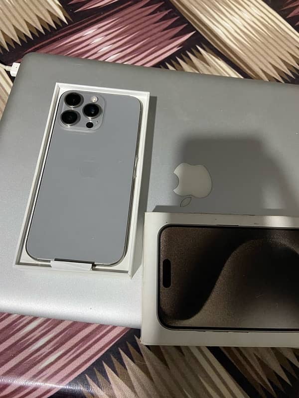 iPhone 15 Pro Max 99 health natural titanium brand new 1