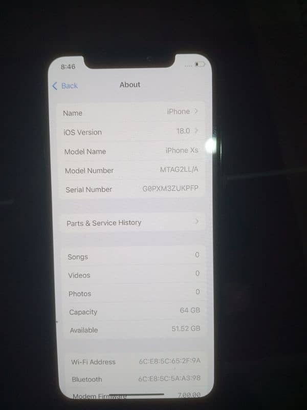 I phone xs 64gb non pta totally original 3