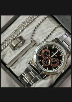 Watch + Ring + bracelet + chain only 700pkr