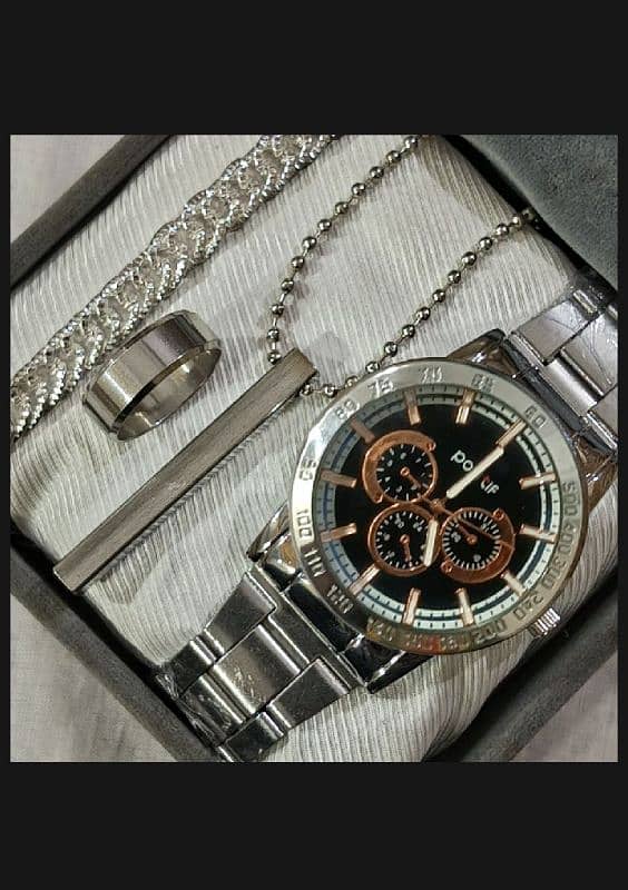 Watch + Ring + bracelet + chain only 700pkr 0