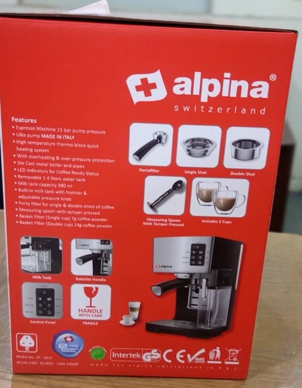 Alpina Coffee Espresso Machine 2