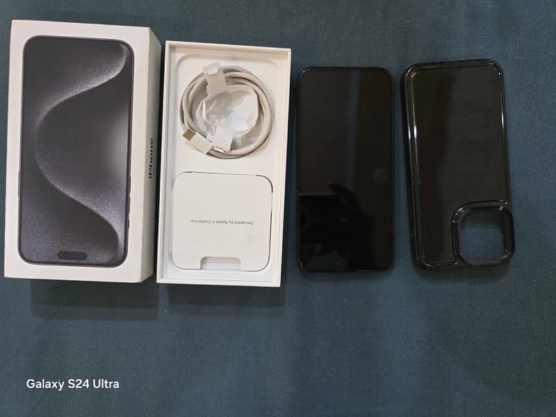 iphone 15 pro max 256GB canada black jv physical E sim 6