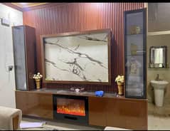 installation of water vapour fire place/marble fire place