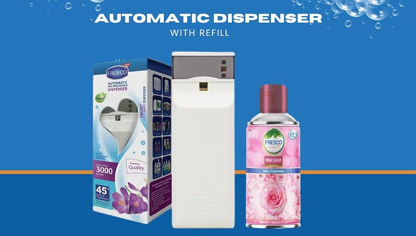 Fresco air freshener , air dispenser , refills and cleaning products 14