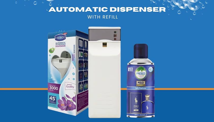 Fresco air freshener , air dispenser , refills and cleaning products 16