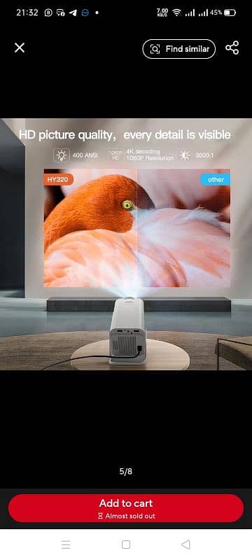 HY321 Android Projector Full UHD 18