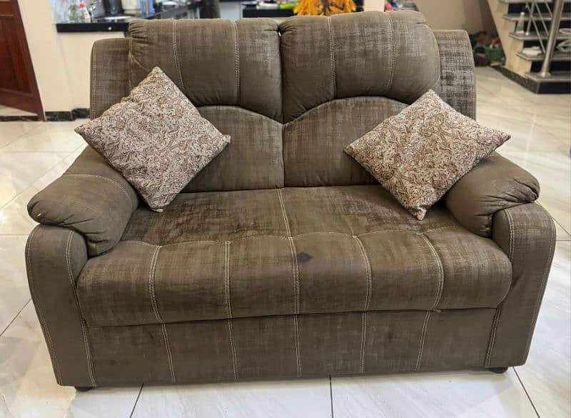 7 seater Sofa set  (Dark Brown colour ) For sale 1