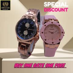 Buy One, Get One Free – Premium Watches for Him & Her!⌚