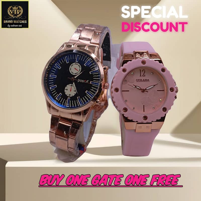 Buy One, Get One Free – Premium Watches for Him & Her!⌚ 0