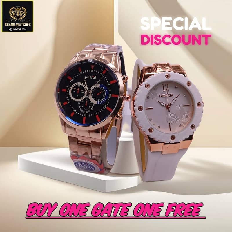 Buy One, Get One Free – Premium Watches for Him & Her!⌚ 3