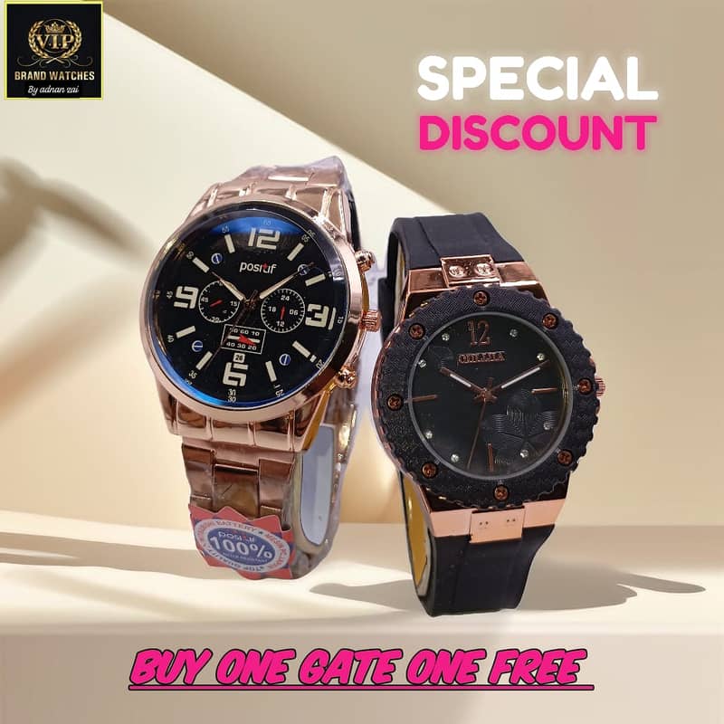 Buy One, Get One Free – Premium Watches for Him & Her!⌚ 5