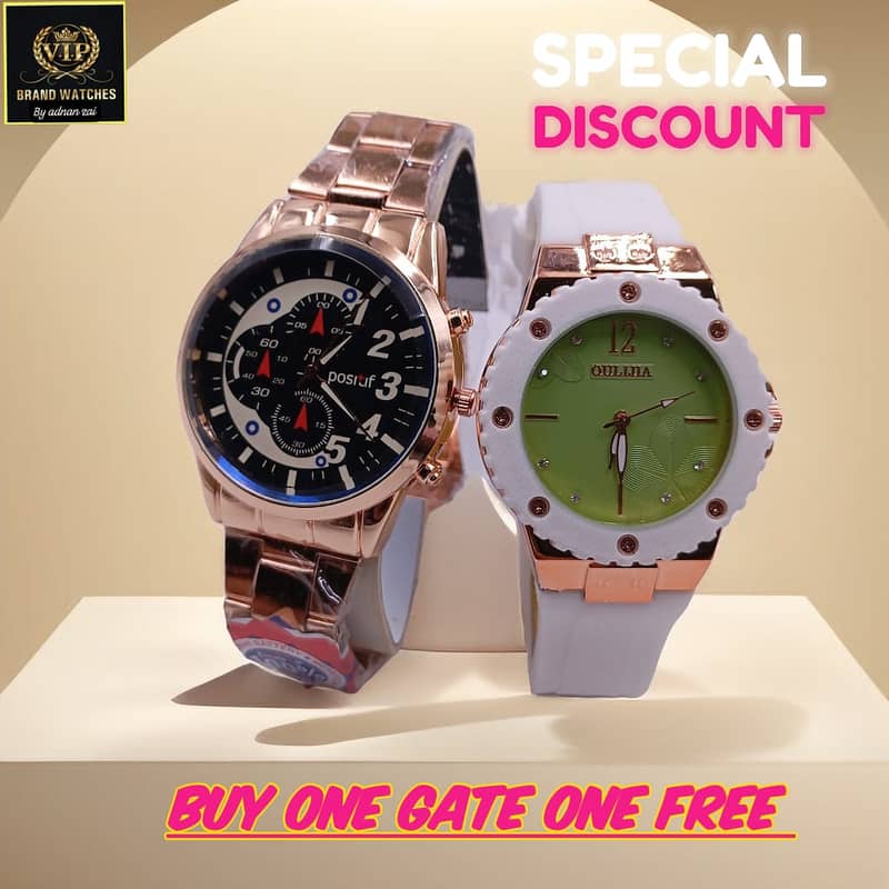 Buy One, Get One Free – Premium Watches for Him & Her!⌚ 6