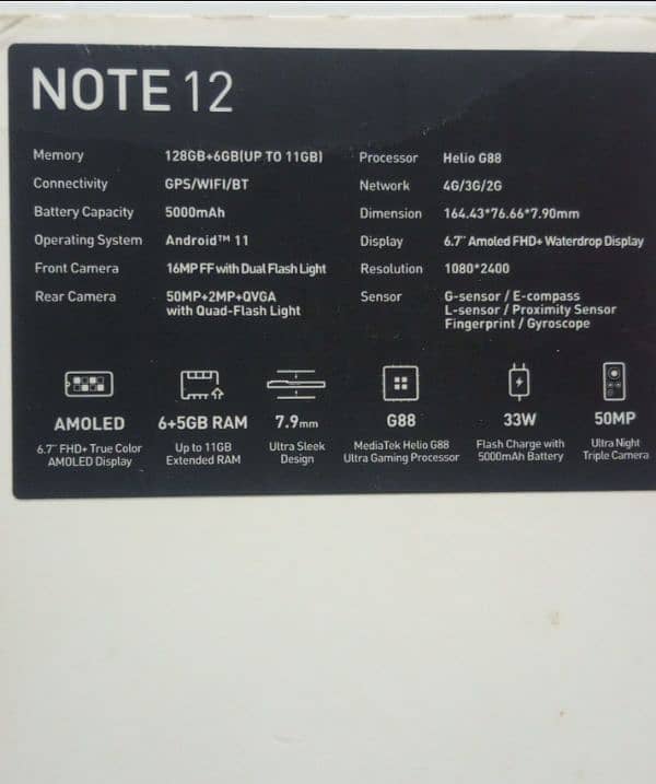 Infinix note 12 8