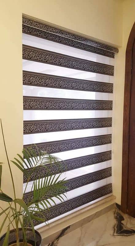 Office Blinds roller zebra with remote control / window wooden blinds 5