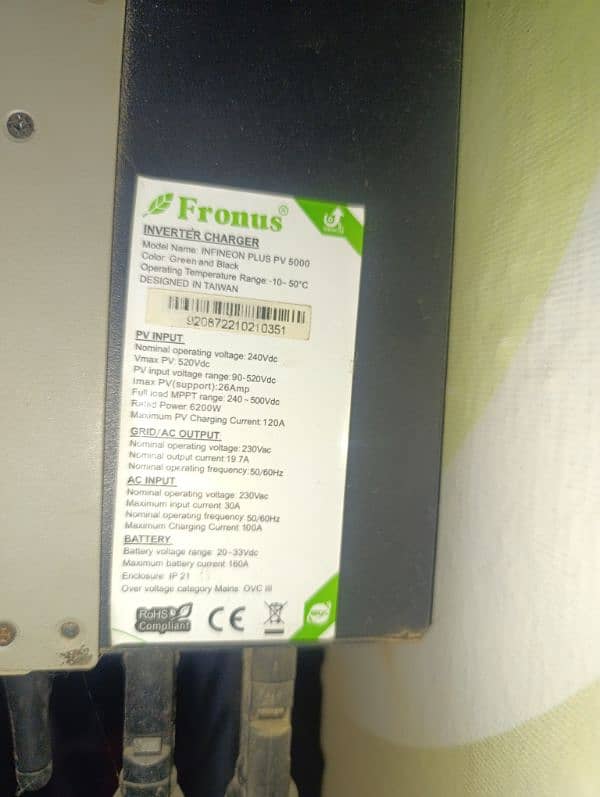 Fronus 4.2 pv 5000 invter with wifi  lush condition 3