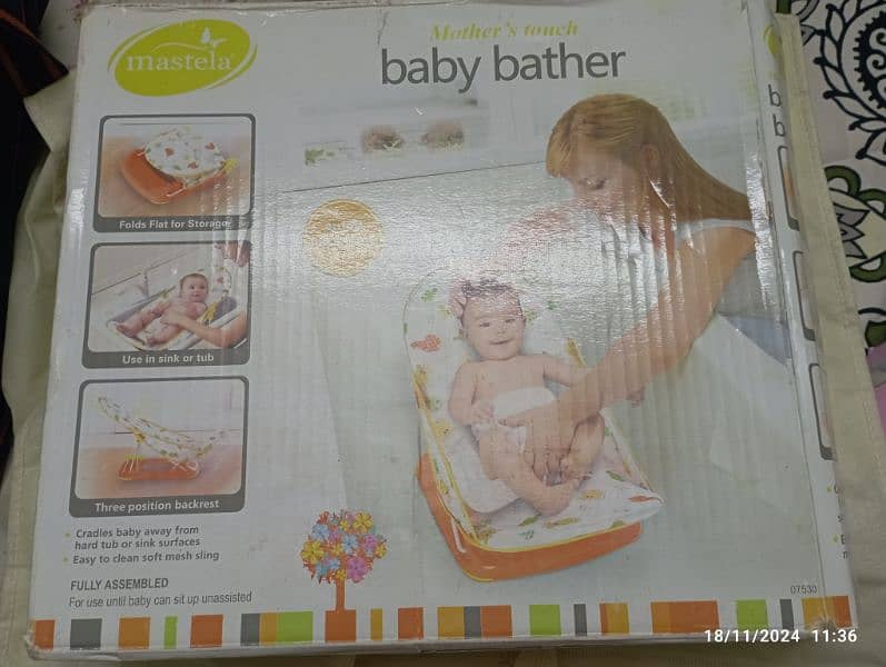 Mastela Baby Bather with soft mesh cloth 0