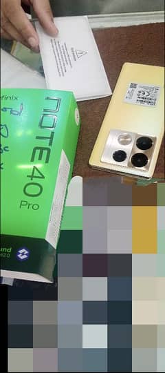 infinix note 40 pro 12+6 ram 256 memory excellent condition All oky